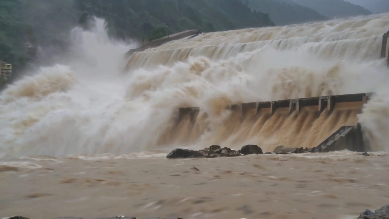 हिमाचल प्रदेश के मलाणा घाटी में बादल फटने से भारी तबाही, मलाणा बांध का पानी उफान पर